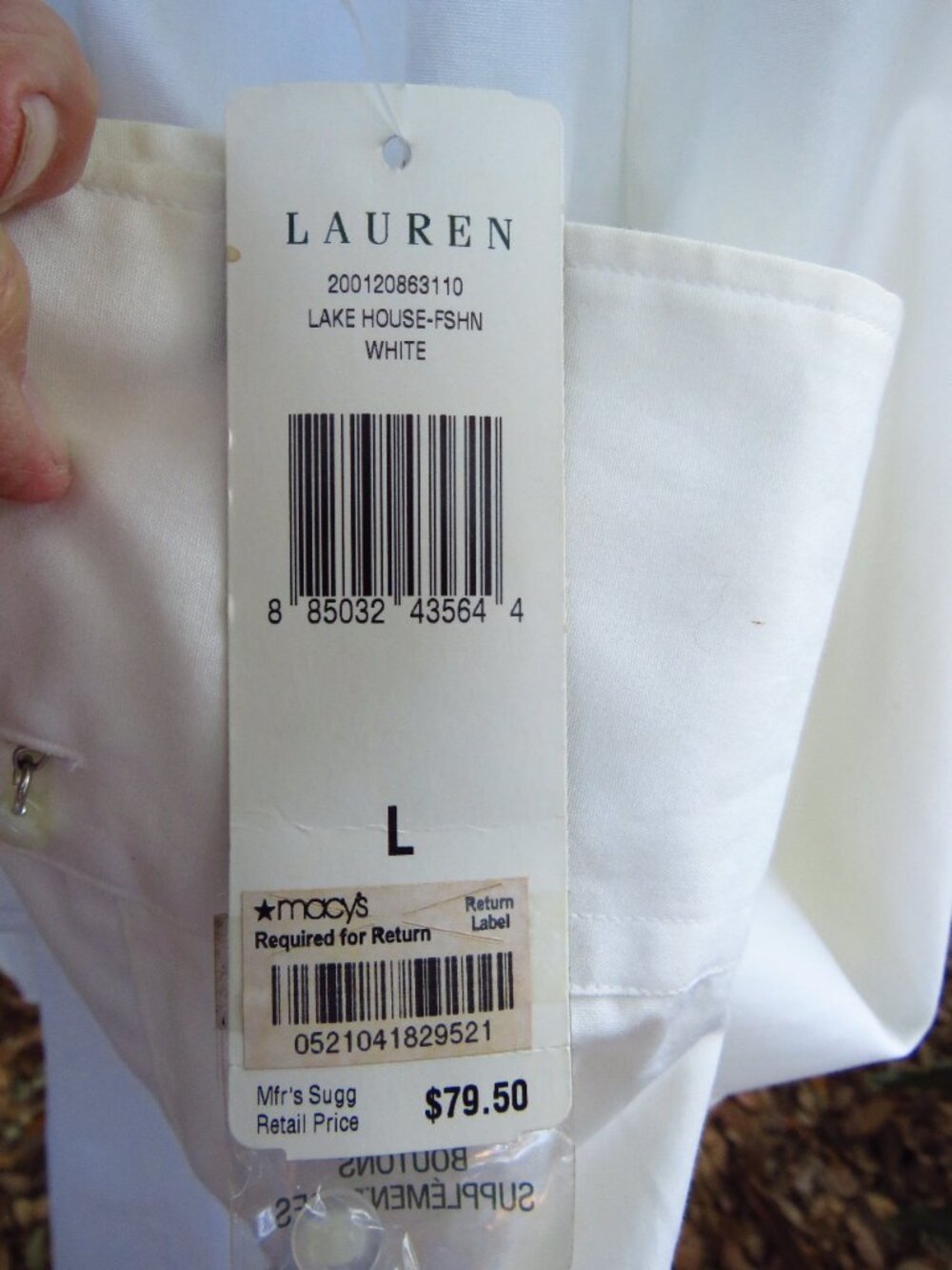 Ralph Lauren Womens Large Double ruffled collar Shirt - Picture 9 of 15